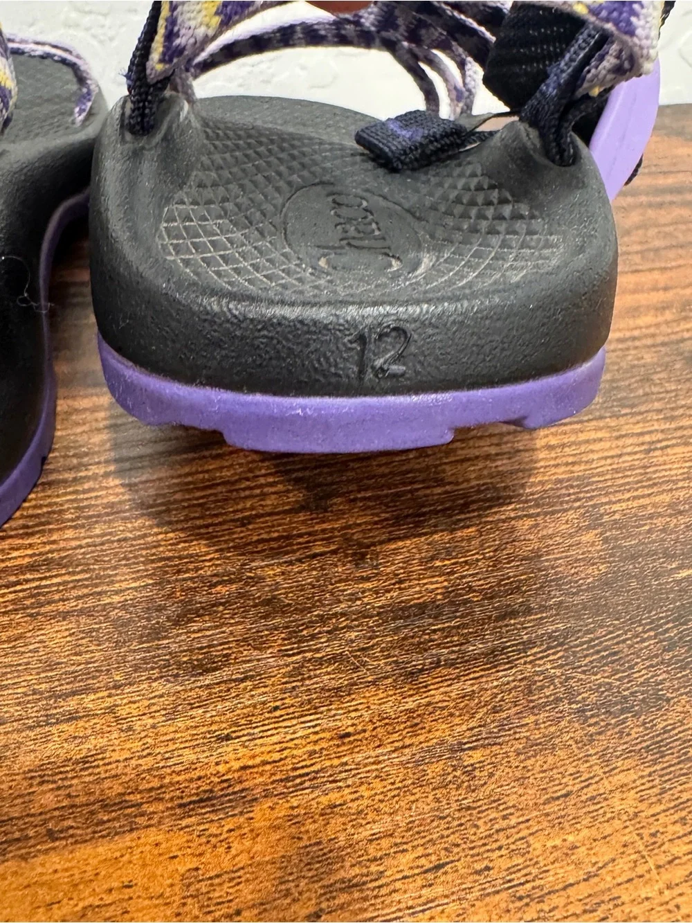 Chaco ZX/1 Ecotread Bluebell Double Straps Diamond Adjustable Kids 12 Outdoor